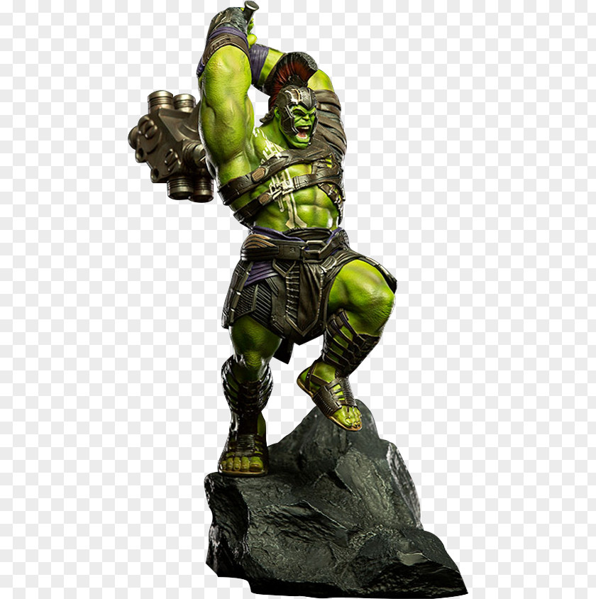Hulk Ragnarok Thor Collector Sideshow Collectibles Statue PNG