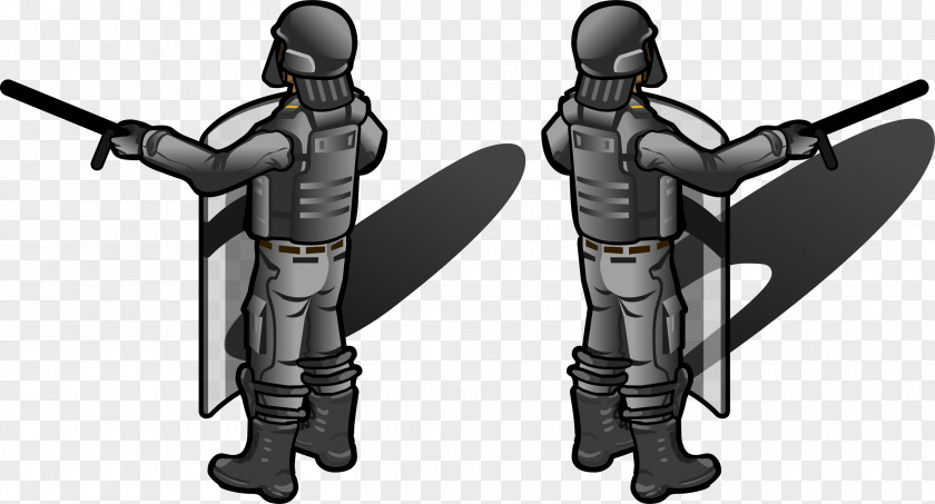 Riot Police Baton Officer PNG