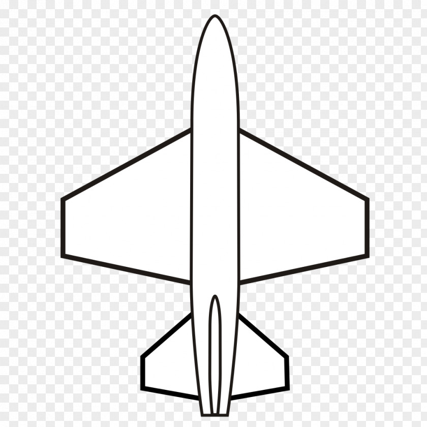 Airplane Trapezoidal Wing Swept Aircraft PNG