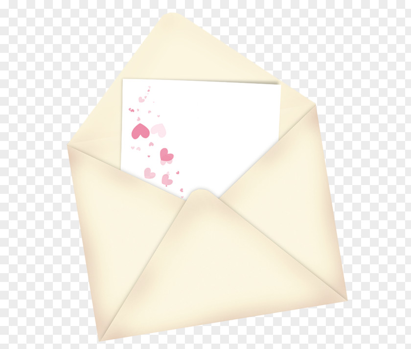 Envelope Paper Art Pink M PNG