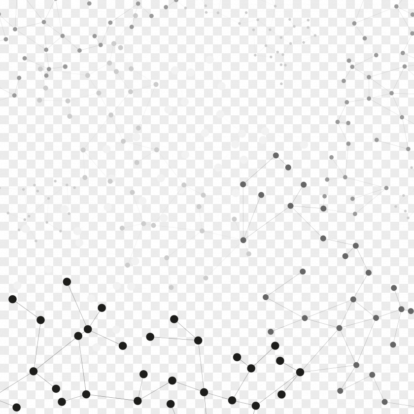 Vector Abstract Dotted Shading Of Science And Technology Line PNG
