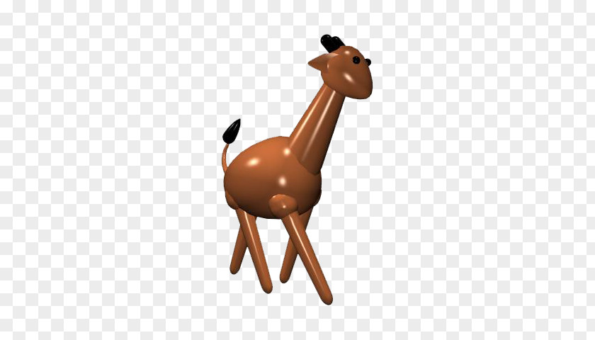 Brown Giraffe 3D Computer Graphics Modeling PNG