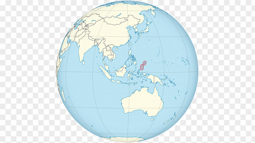Globe World Map Guam PNG