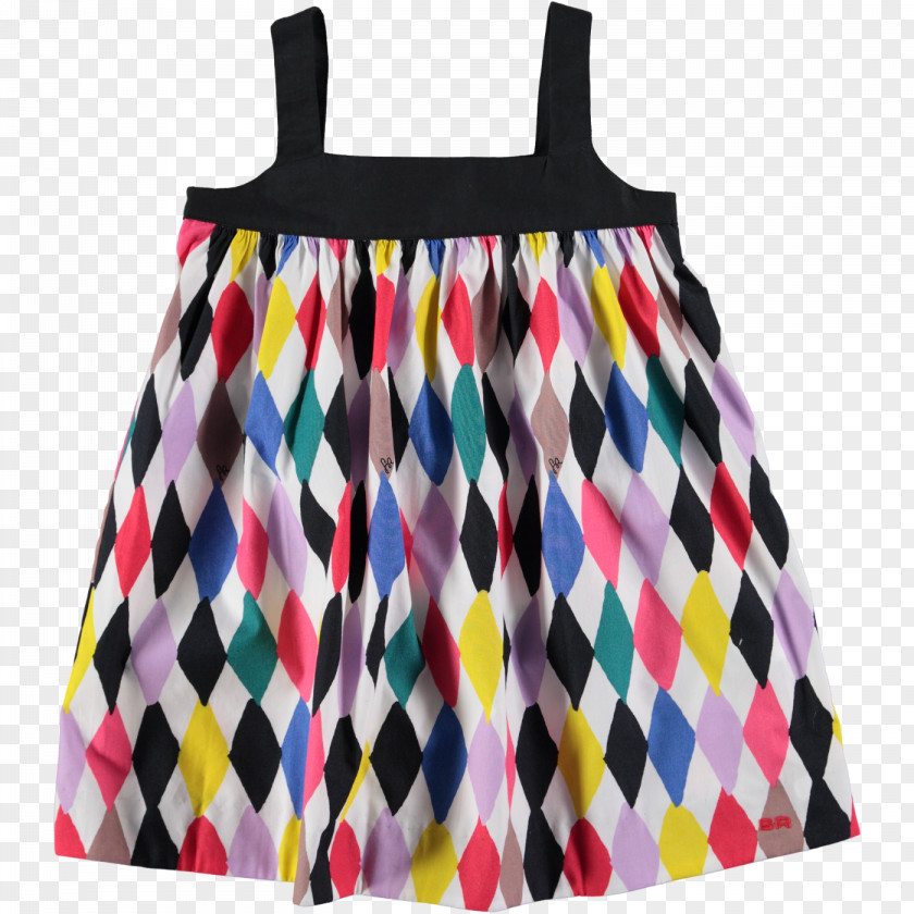 Watercolor Multi-color Skirt Dress Pink M PNG