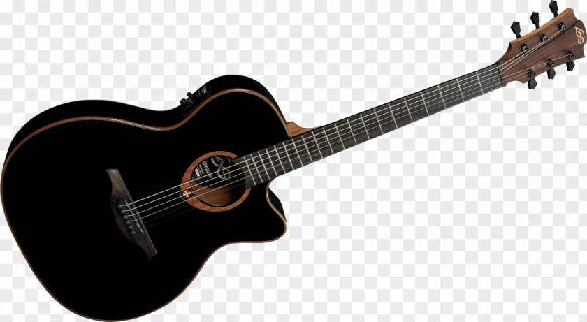 Electric Guitar Acoustic-electric Cutaway Lag Acoustic PNG