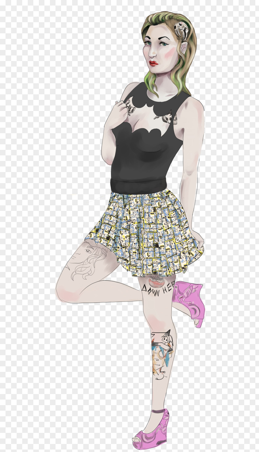Hang Out Costume Tights Skirt Character Shoe PNG