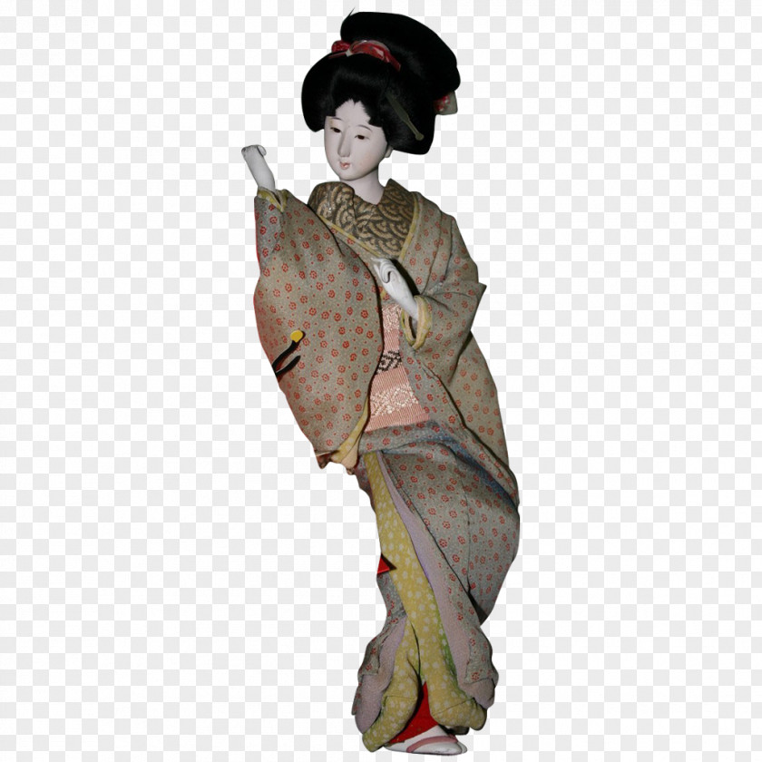 Japanese Doll Kimono Geisha Costume PNG