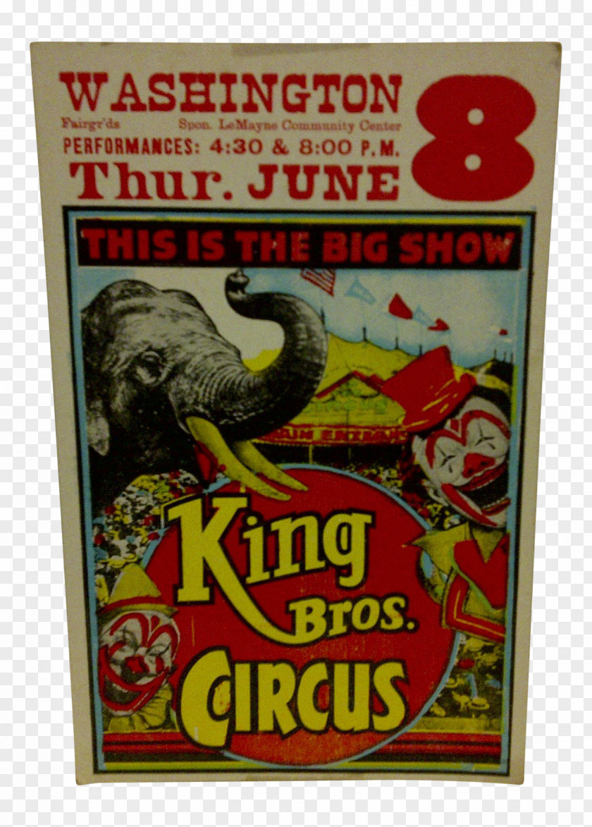 Circus Poster Washington Mall Private Collection PNG