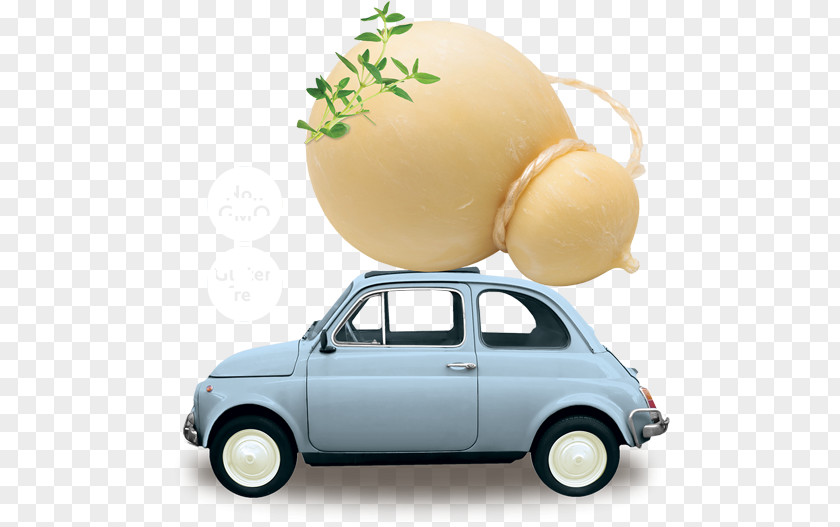 Round Cheese Provolone Fiat 500 Car Italian Cuisine Food PNG
