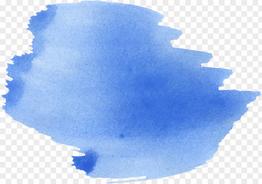 Blue Watercolor Cobalt Painting Brush PNG