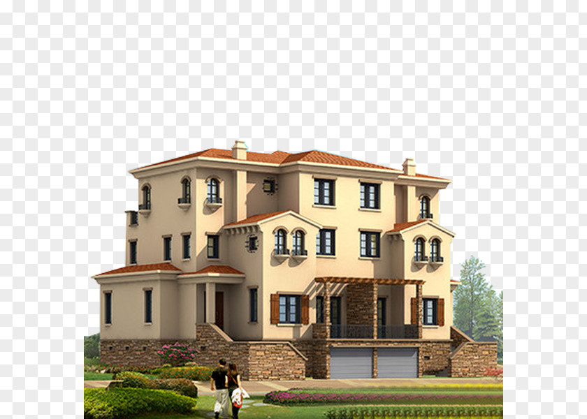 Building Villa Architecture Gratis PNG