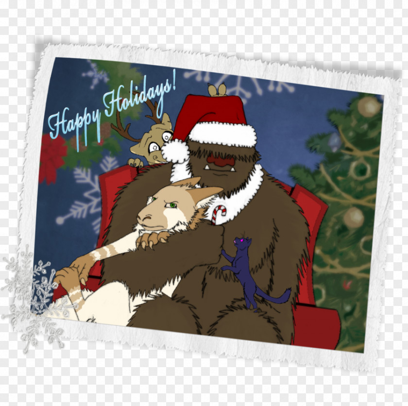 Santa Claus Christmas Ornament Animal PNG