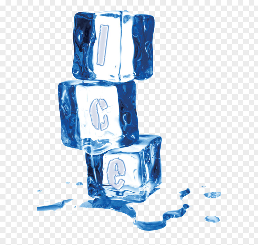 Three Ice Cubes Water Cube Cocktail PNG