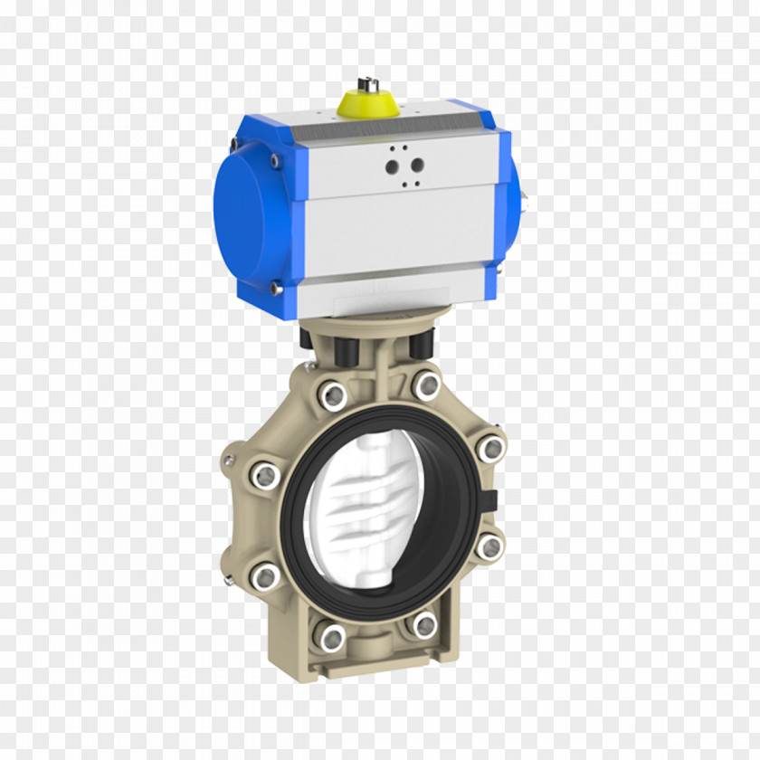 Butterfly Valve Flange Solenoid Industry PNG