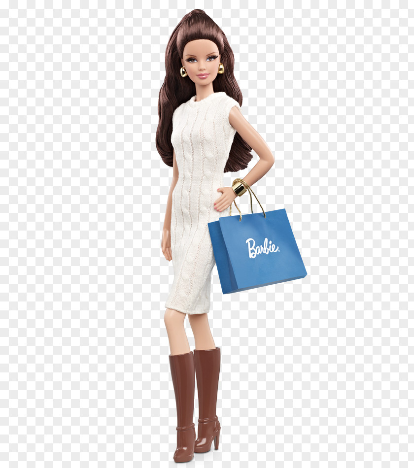 Fashionable Dress City Shopper Barbie Doll Collecting Toy PNG