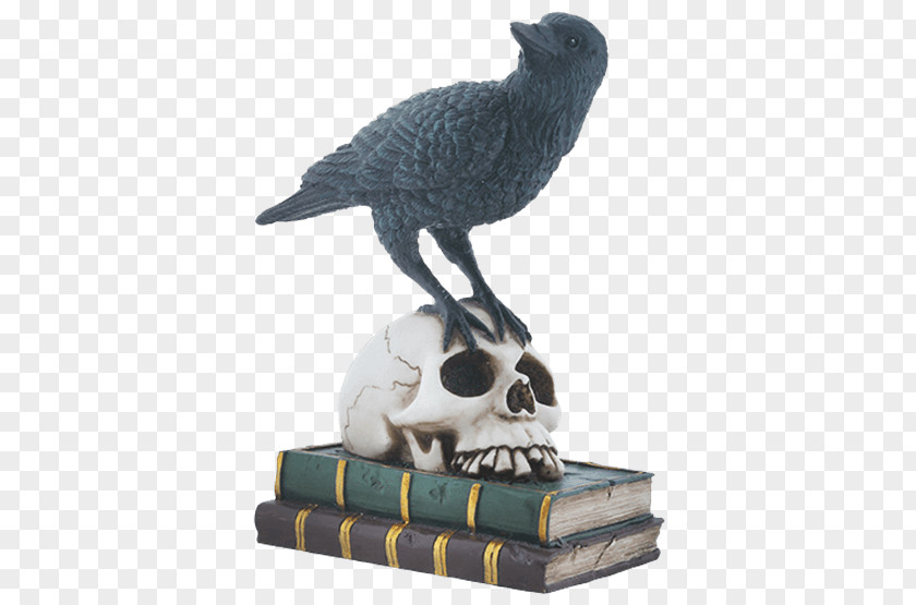 Perched Raven Overlay Sculpture Figurine Eagles Club Animal PNG