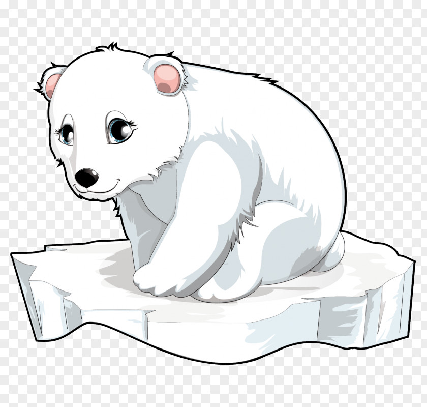 Polar Bear Animal Illustrations Clip Art PNG