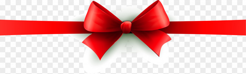 Red Bow Christmas Banner Common Holly PNG