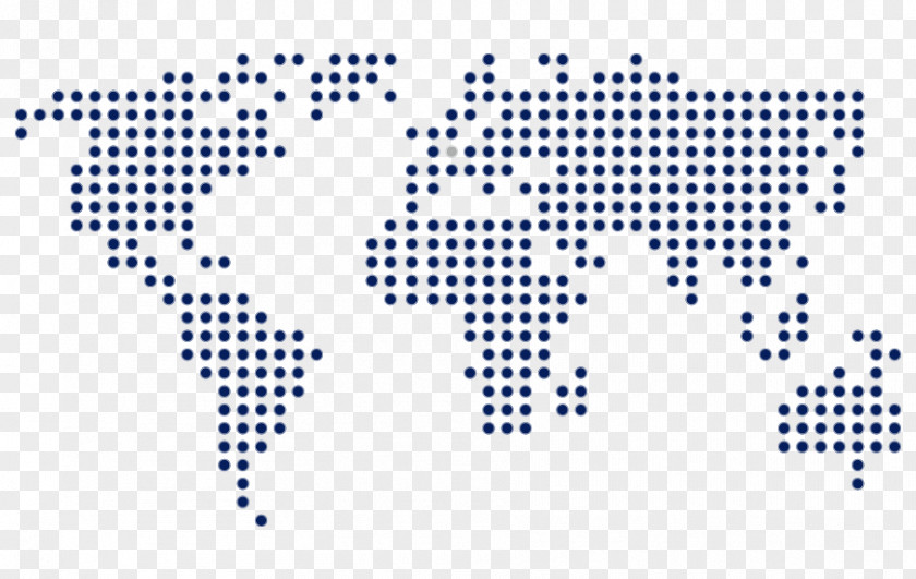 World Map Dot Distribution Vector PNG