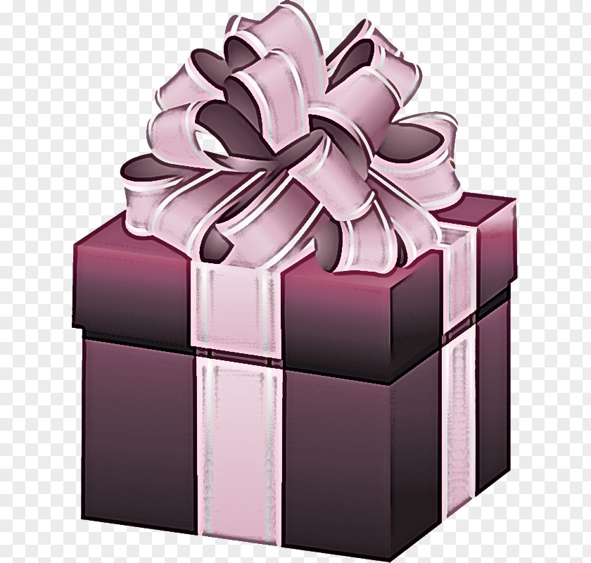 Box Petal Present Ribbon Purple Pink Wedding Favors PNG