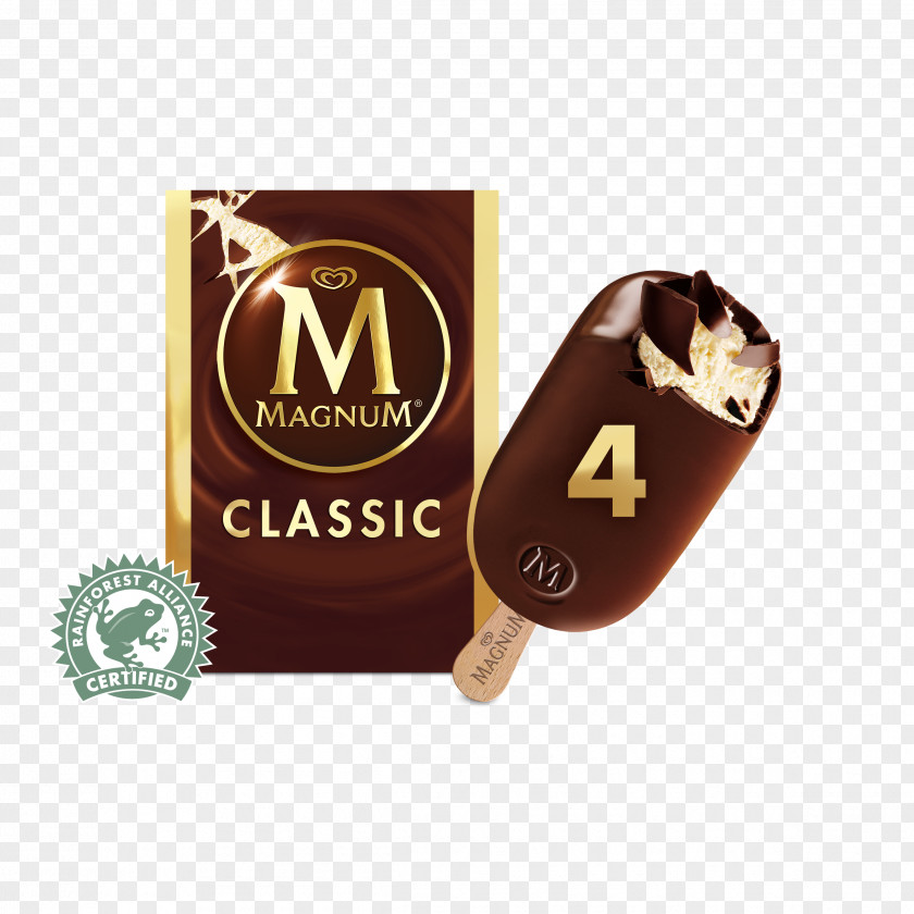 Ice Cream Chocolate Magnum White Praline PNG