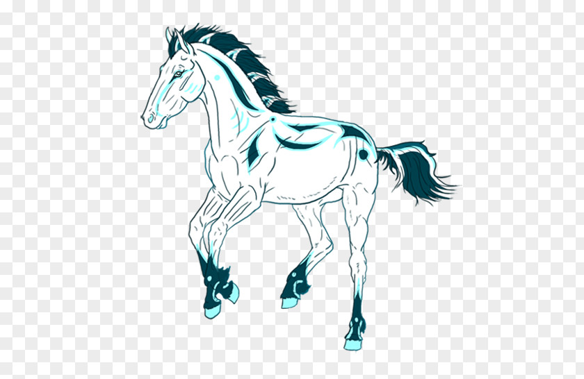 Ir Mustang Halter Stallion Colt Illustration PNG