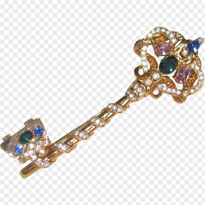 Skeleton Key Earring Body Jewellery Diamond PNG