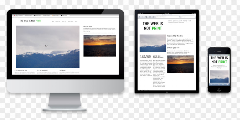 Web Design Responsive Computer Monitors Page Handheld Devices PNG