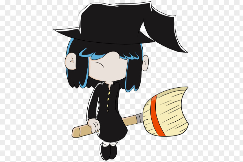Cartoon Witch On Broom Coloring Clip Art Lucy Loud Illustration Witchcraft PNG