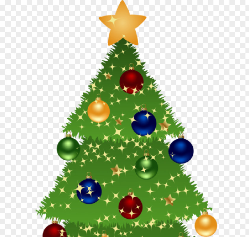 Santa Claus Christmas Tree Gift Clip Art PNG
