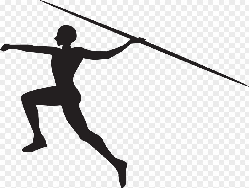 Silhouette Javelin Throw Sports Track & Field PNG