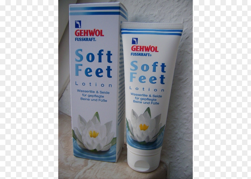 Soft Feet Lotion Gehwol Fusskraft Cream Exfoliation Blau PNG