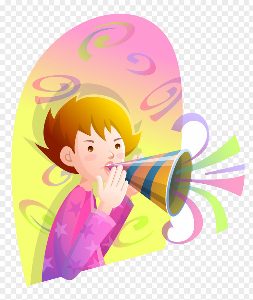 Trumpet Boy Clip Art PNG