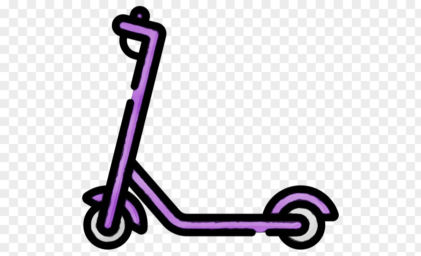 Vehicle Violet Kick Scooter Purple PNG