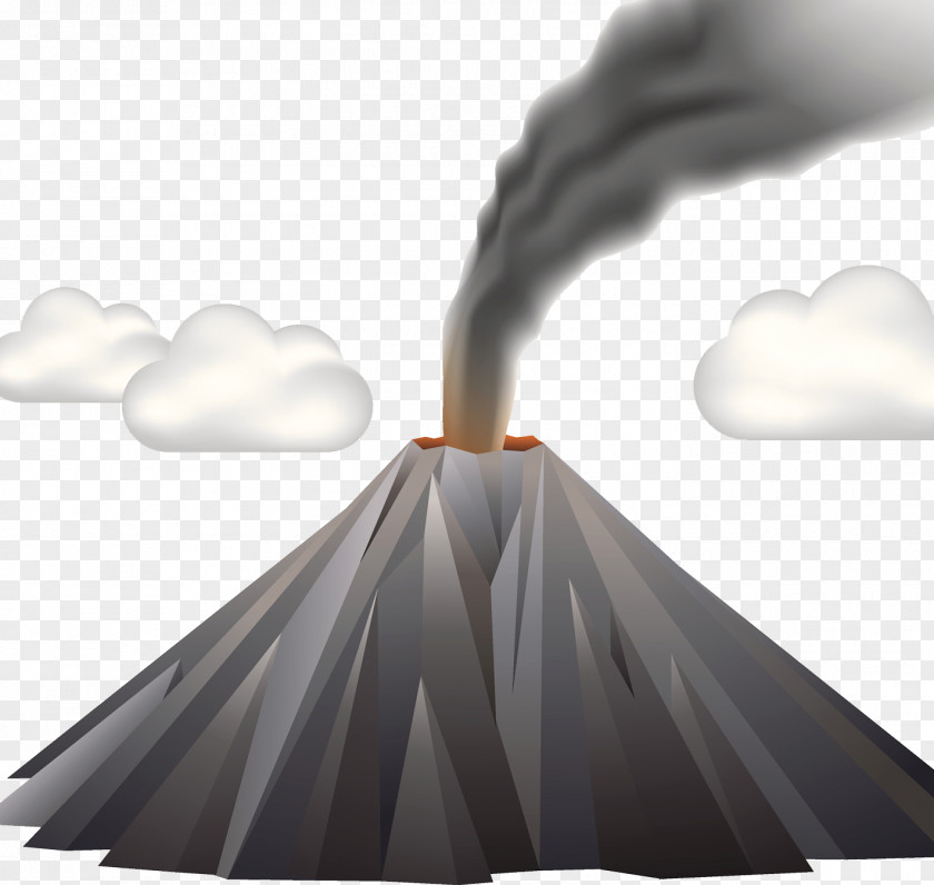 Active Volcanic Illustration PNG