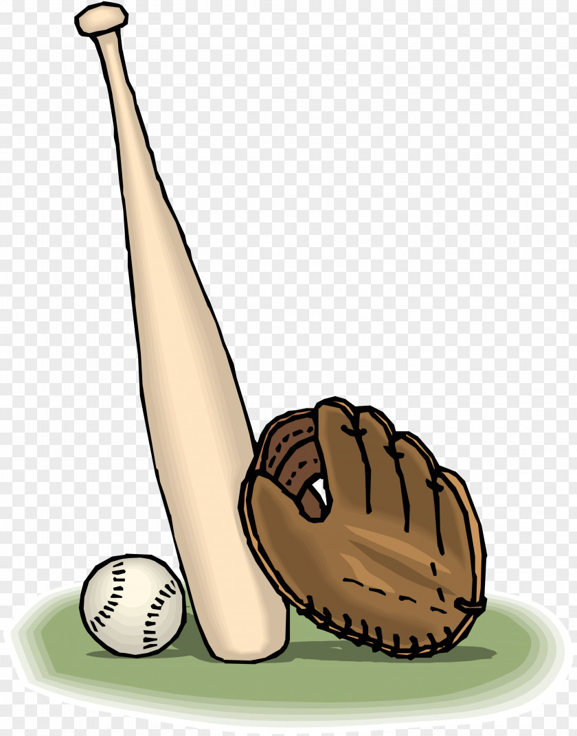 Baseball Softball Bats Glove PNG