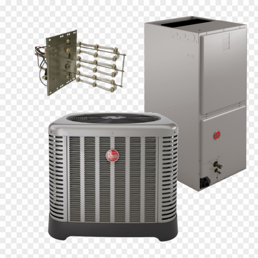 Air Conditioner Heat Pump Seasonal Energy Efficiency Ratio Electric Heating Rheem Goodman Manufacturing PNG