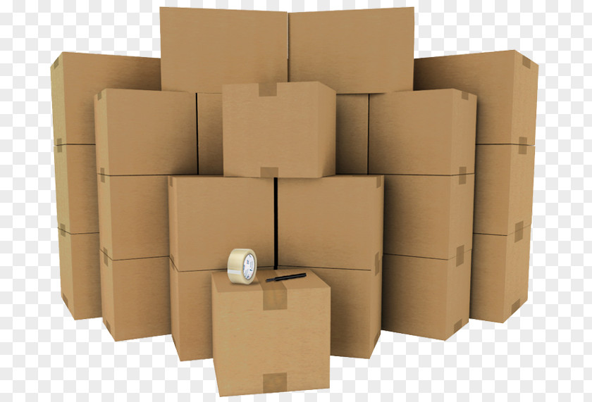 Box Mover Relocation Packaging And Labeling Paper PNG