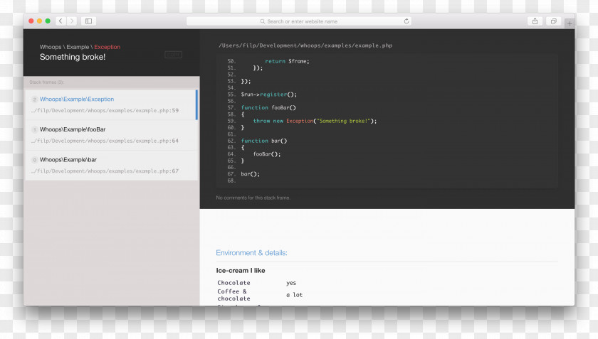 Github Laravel PHP Exception Handling Software Framework Debugging PNG
