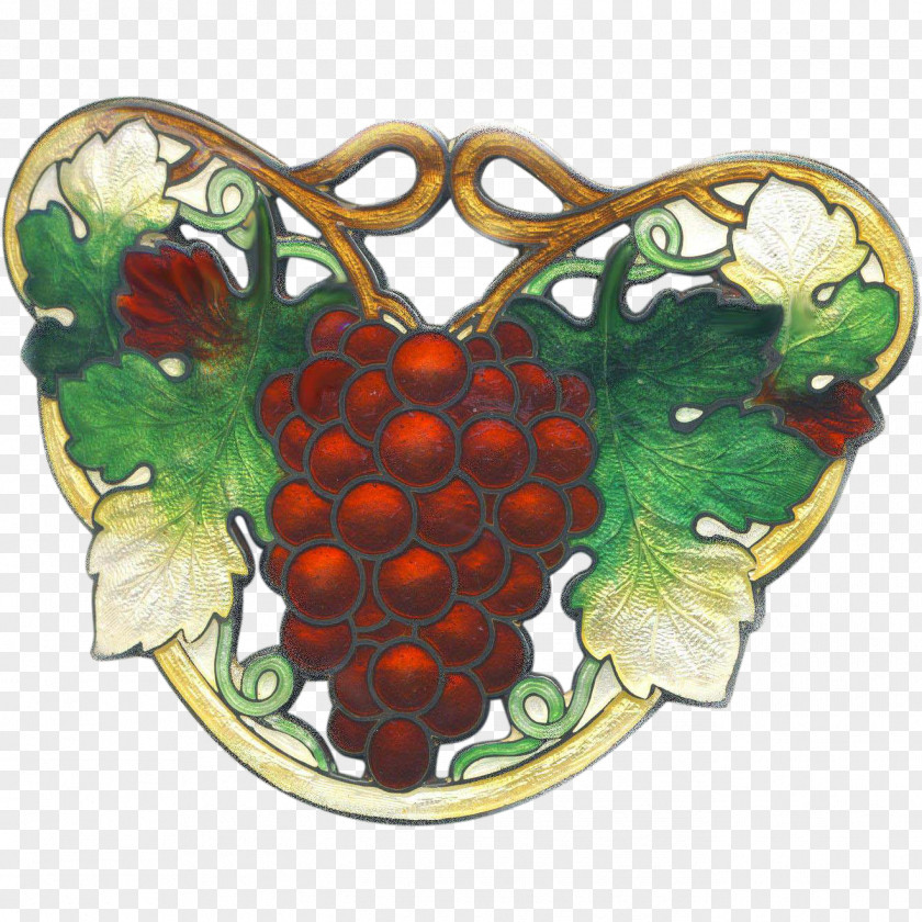 Grape Wine Basse-taille Champlevé Jewellery PNG