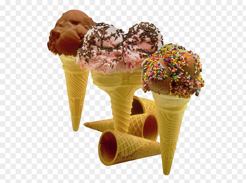 Ice Cream Cones Chocolate Sorbet PNG