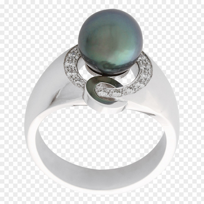 Tahitian Pearl Turquoise Body Jewellery Silver PNG