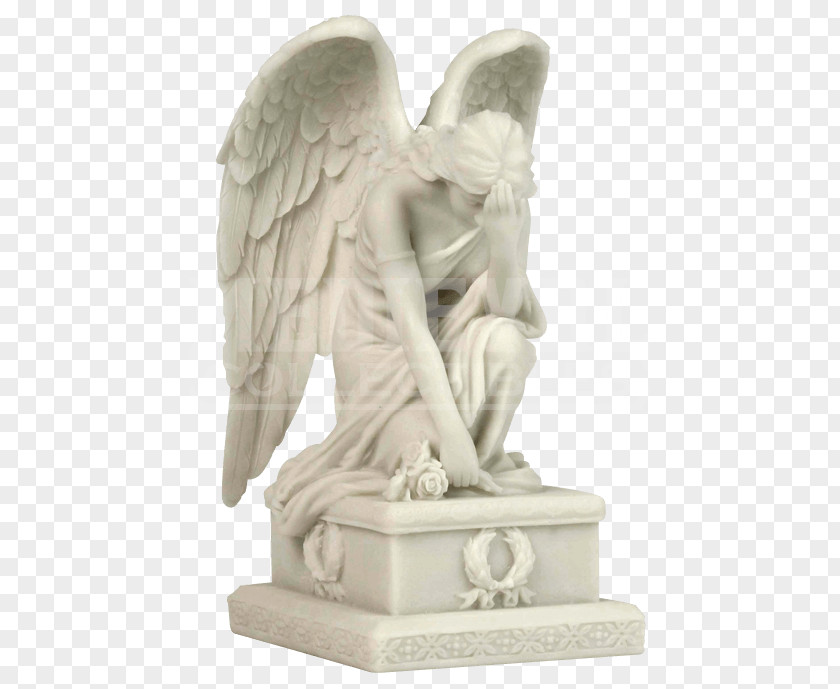 Angels Angel Of Grief Weeping Statue Sculpture PNG
