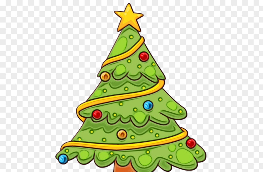 Evergreen Tree Christmas PNG