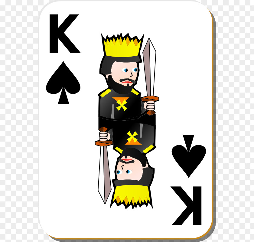 King Playing Card Game Spades Espadas PNG