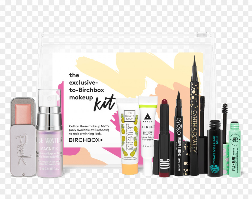 Make Up Kit Cosmetics Beauty Subscription Box Sephora Birchbox PNG