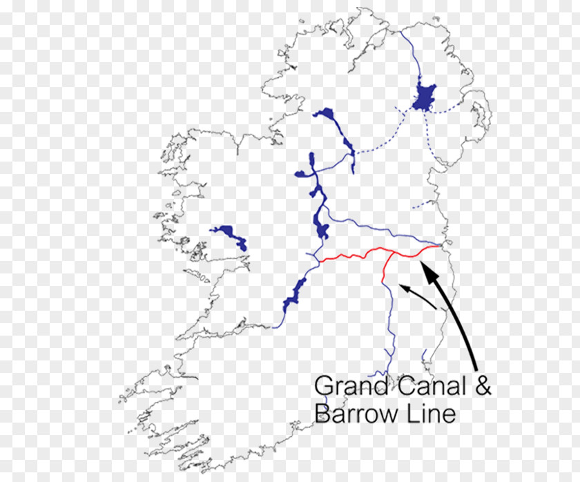 Map Grand Canal D'Alsace Royal River Shannon Shannon–Erne Waterway PNG