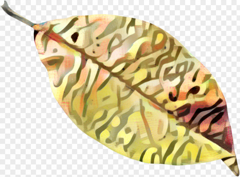 Yellow Leaf Butterfly Cartoon PNG