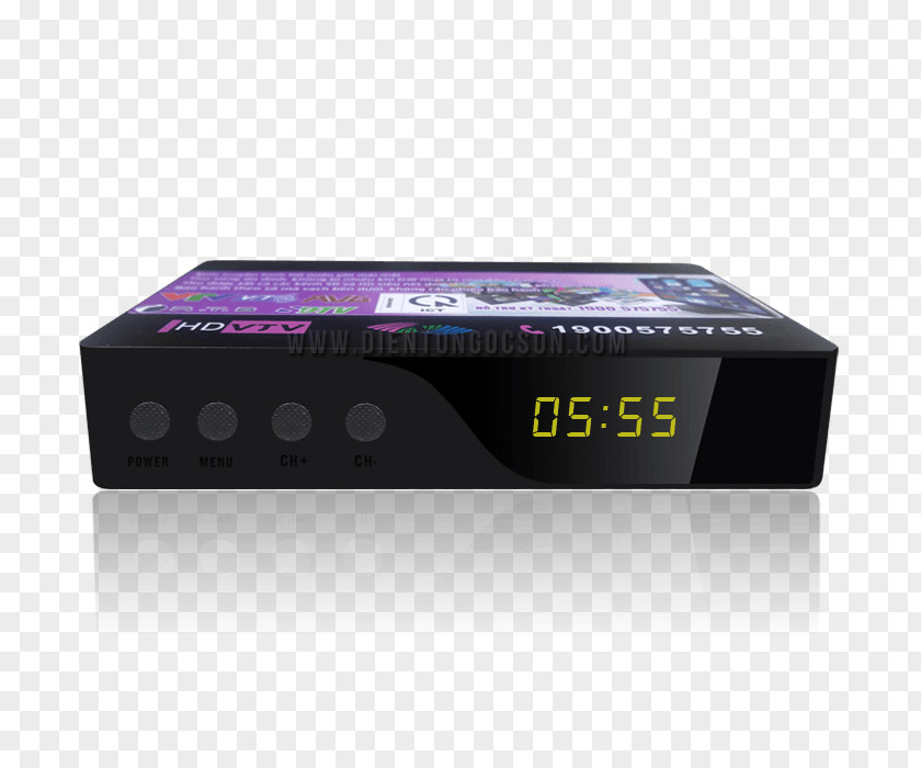 555 DVB-T2 Digital Television Terrestrial Video Broadcasting Set-top Box PNG