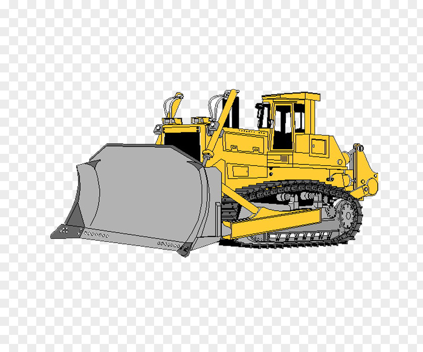 Bulldozer Heavy Machinery Clip Art Drawing PNG